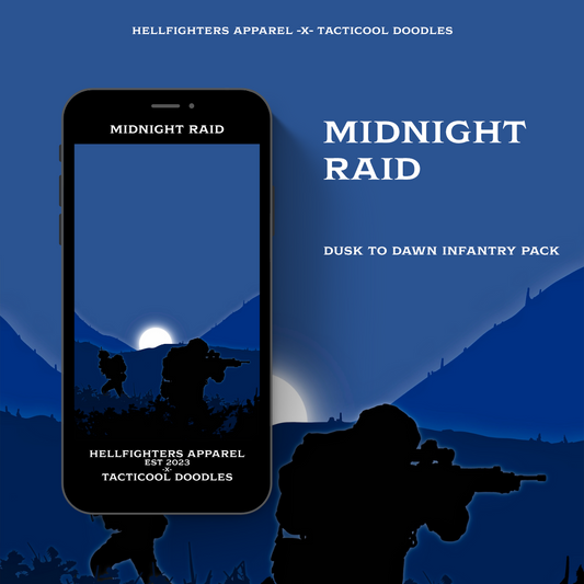 Midnight Raid - Digital Wallpaper