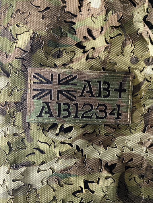 Horizontal - Zap Patch + UK Flag / Rank