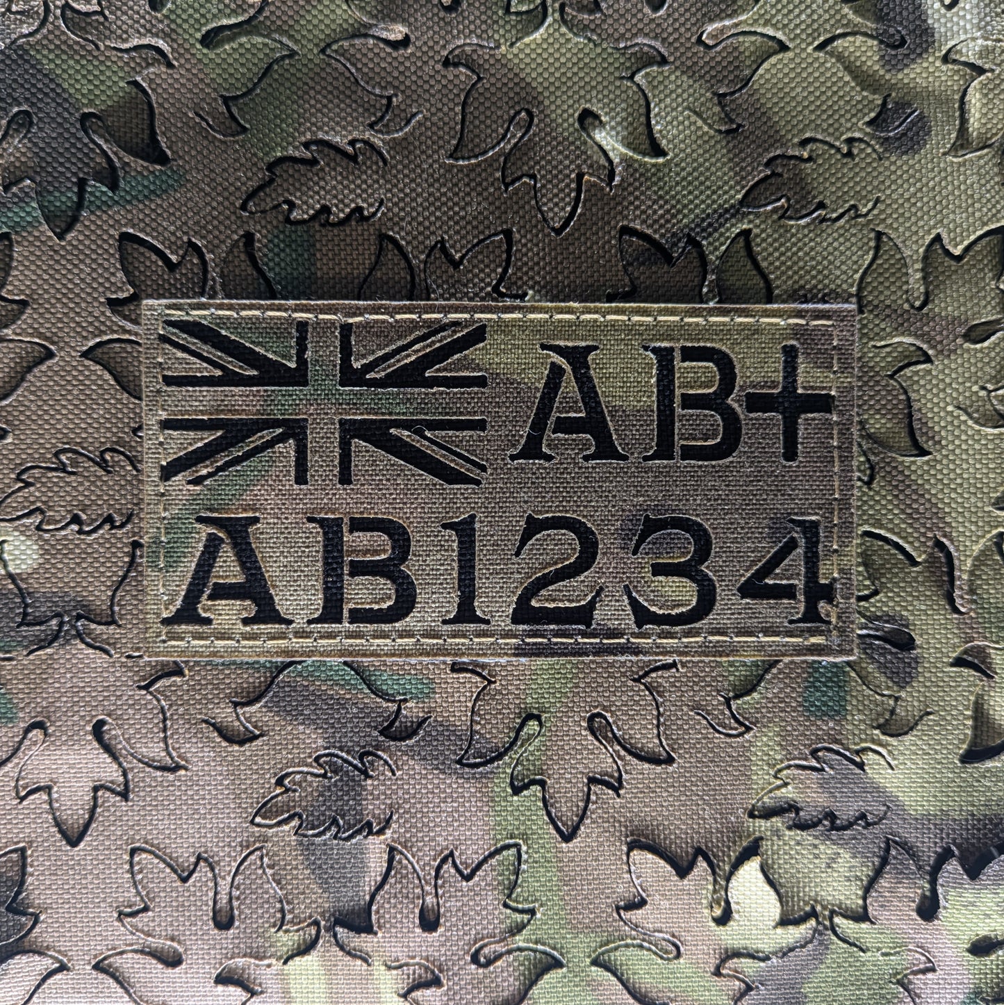 Horizontal - Zap Patch + UK Flag / Rank