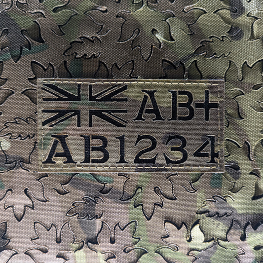Horizontal - Zap Patch + UK Flag / Rank